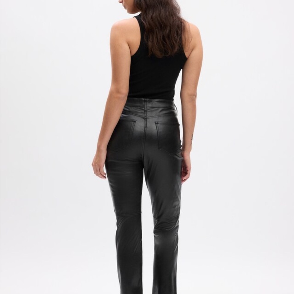 NWT Gap High Rise Vegan Leather Vintage Slim Pants